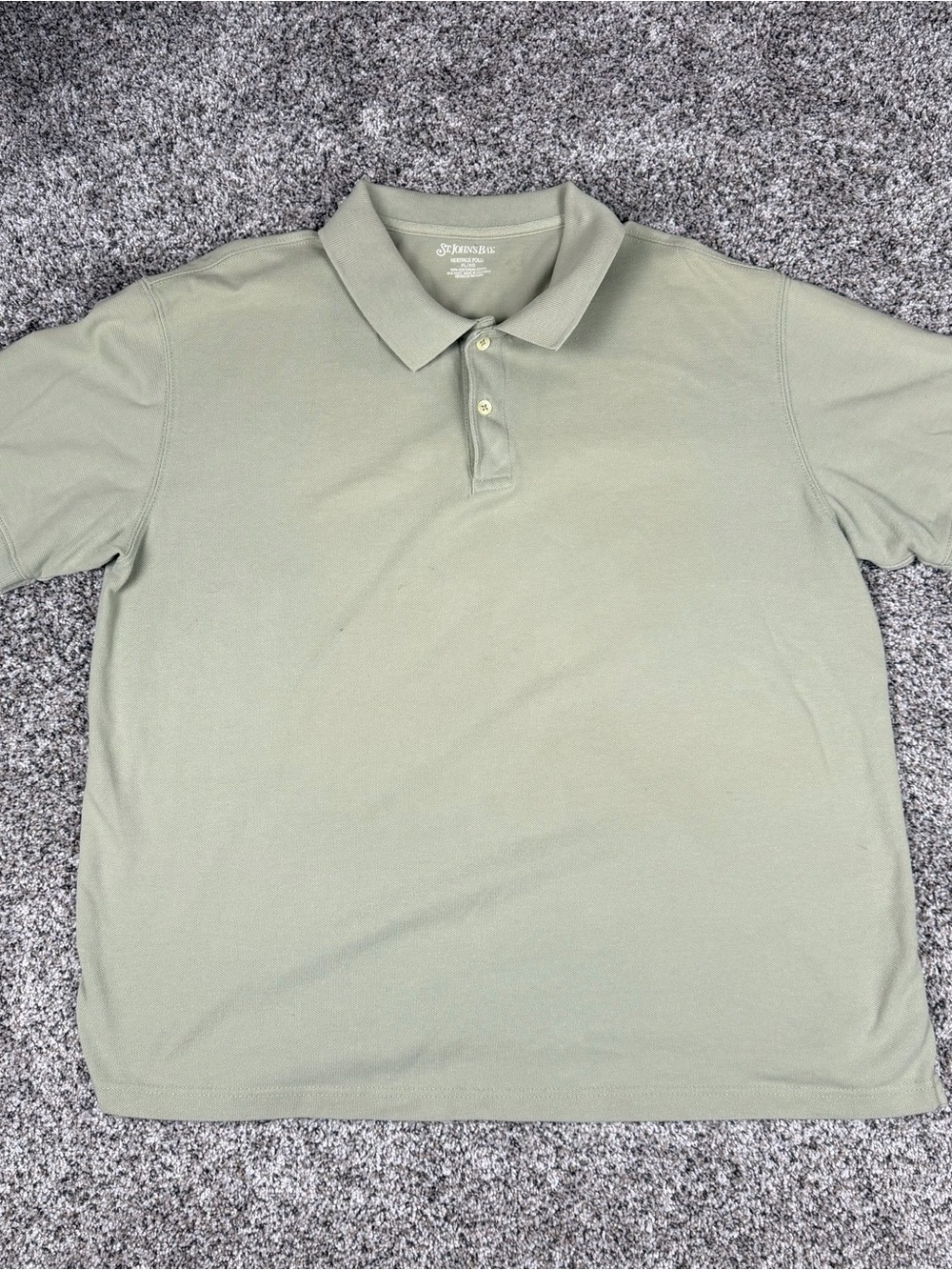 St. John's Bay Light Olive Green Polo Shirt
